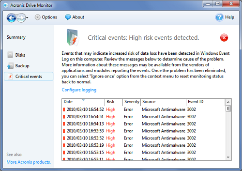 Download Acronis Drive Monitor - MajorGeeks